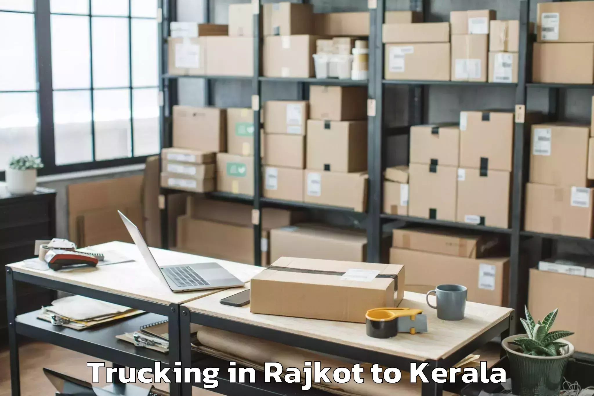 Efficient Rajkot to Ayoor Trucking